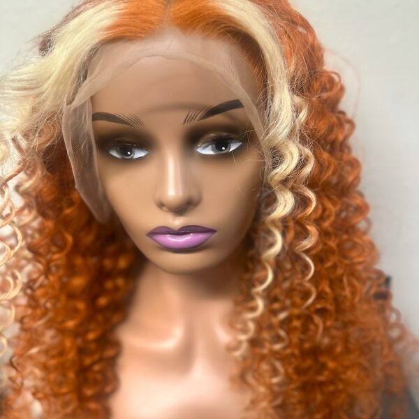Ginger Spice & Blonde Highlight Curly